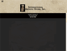 Tablet Screenshot of internationalartisticstone.com